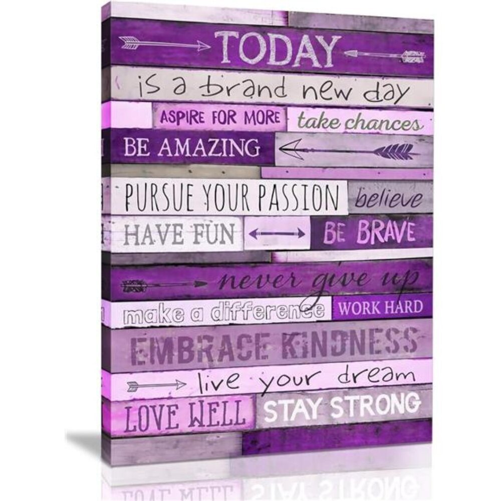 Inspirational WallArt with Office Wall Decor for Bedroom Teen Girl Wall Pictures
